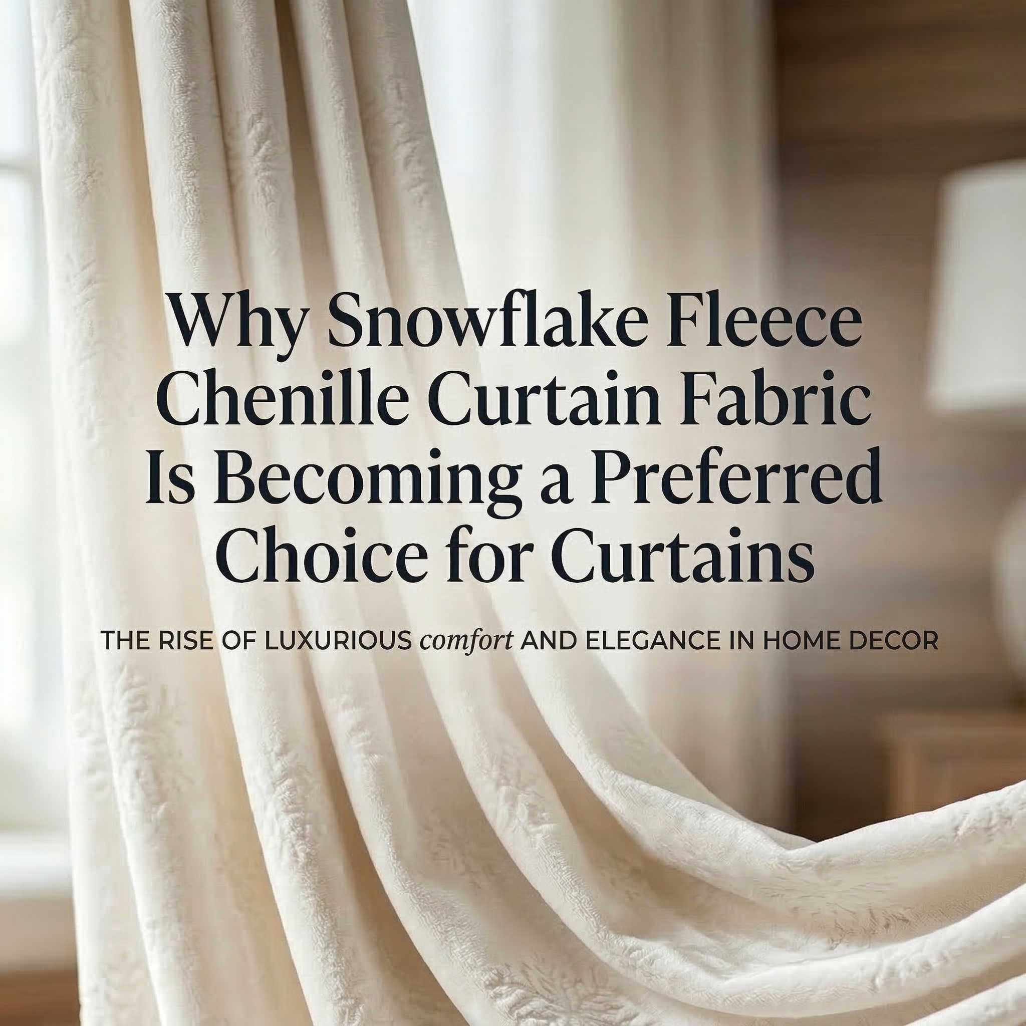 Prečo sa ženilková záclonová tkanina snehových vločiek stáva preferovanou voľbou pre záclony