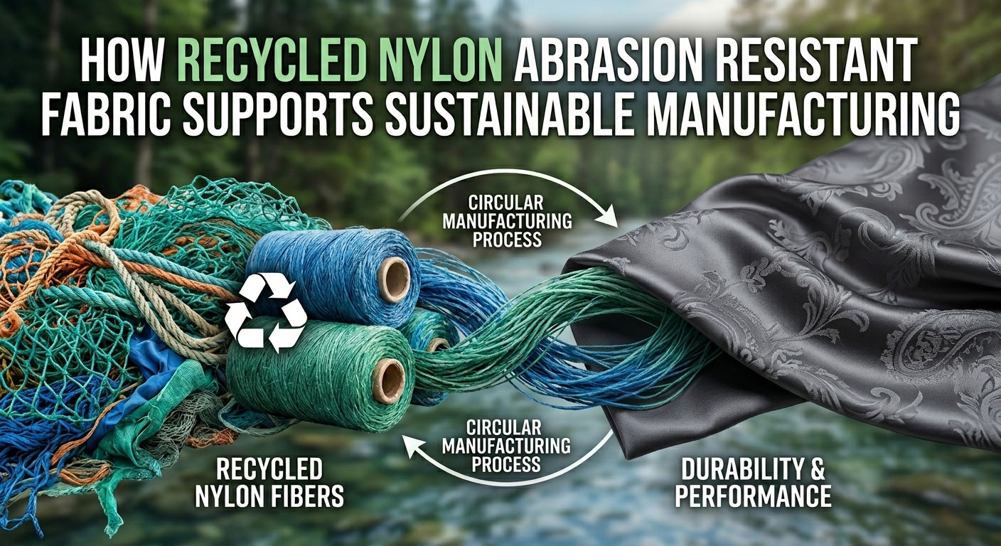 Ako recyklovaná nylonová tkanina odolná voči oderu podporuje udržateľnú výrobu