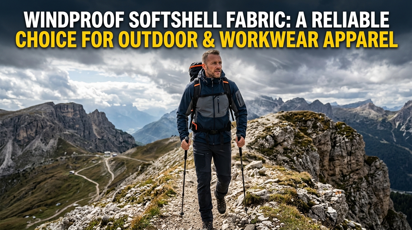 Vetruodolná softshellová tkanina: Spoľahlivá voľba pre outdoorové a pracovné oblečenie