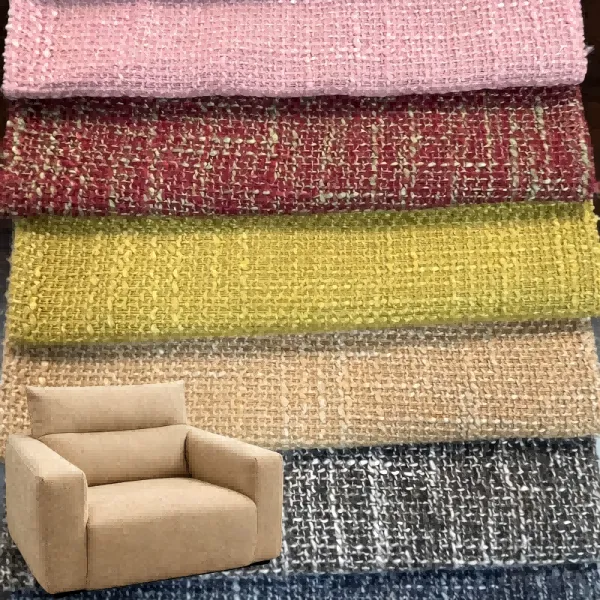 100% Polyester and linen blend upholstery fabric for Sofa Cover