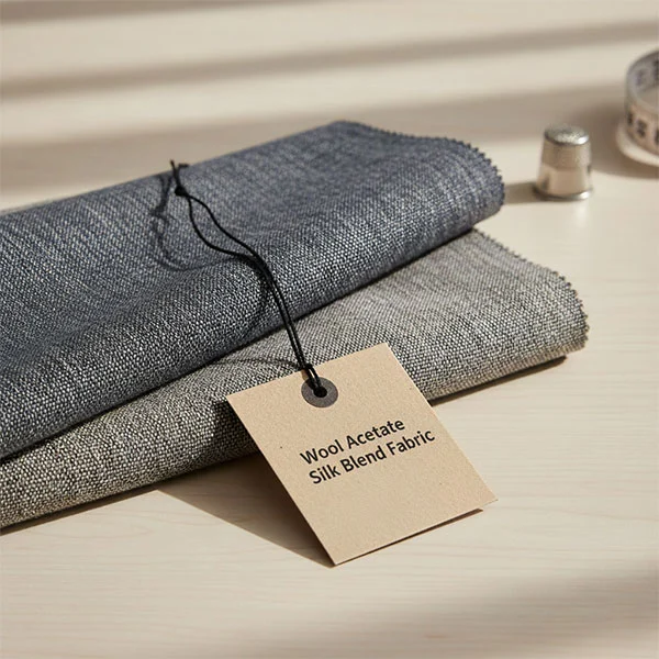 Vlnená tkanina s hodvábnou zmesou